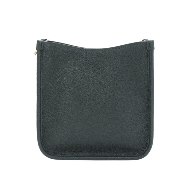 Prada 荔枝皮金三角浮雕logo直式斜背包(1BH191-黑)-2