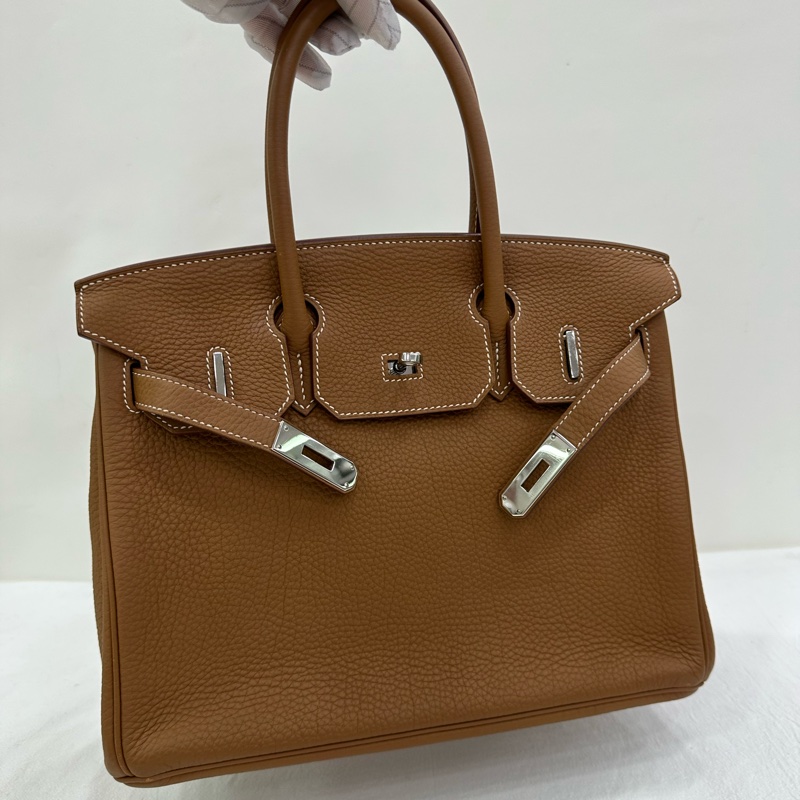 Hermes 愛馬仕 Birkin 30 37金棕銀扣 Togo皮 框Q-6