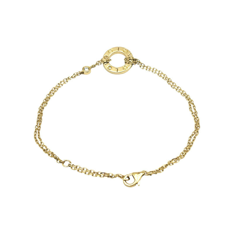 18K黃金 單鑽 Love 手鍊【Cartier 卡地亞】 B6038300-1