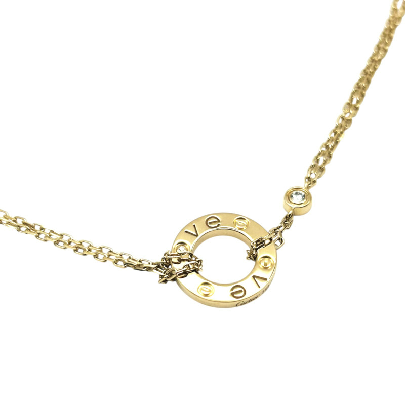 18K黃金 單鑽 Love 手鍊【Cartier 卡地亞】 B6038300-7