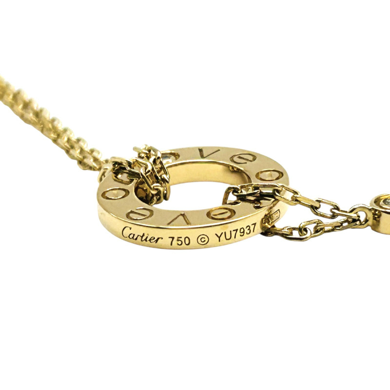 18K黃金 單鑽 Love 手鍊【Cartier 卡地亞】 B6038300-8