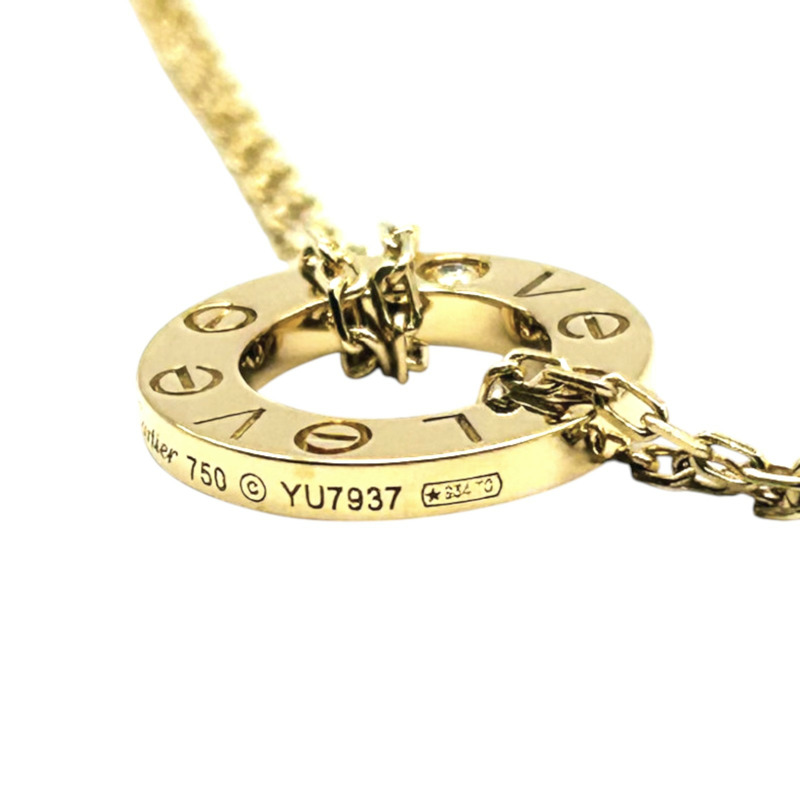 18K黃金 單鑽 Love 手鍊【Cartier 卡地亞】 B6038300-9