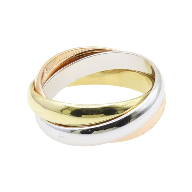 18K 三色三金 Trinity 三環戒指【Cartier 卡地亞】-3