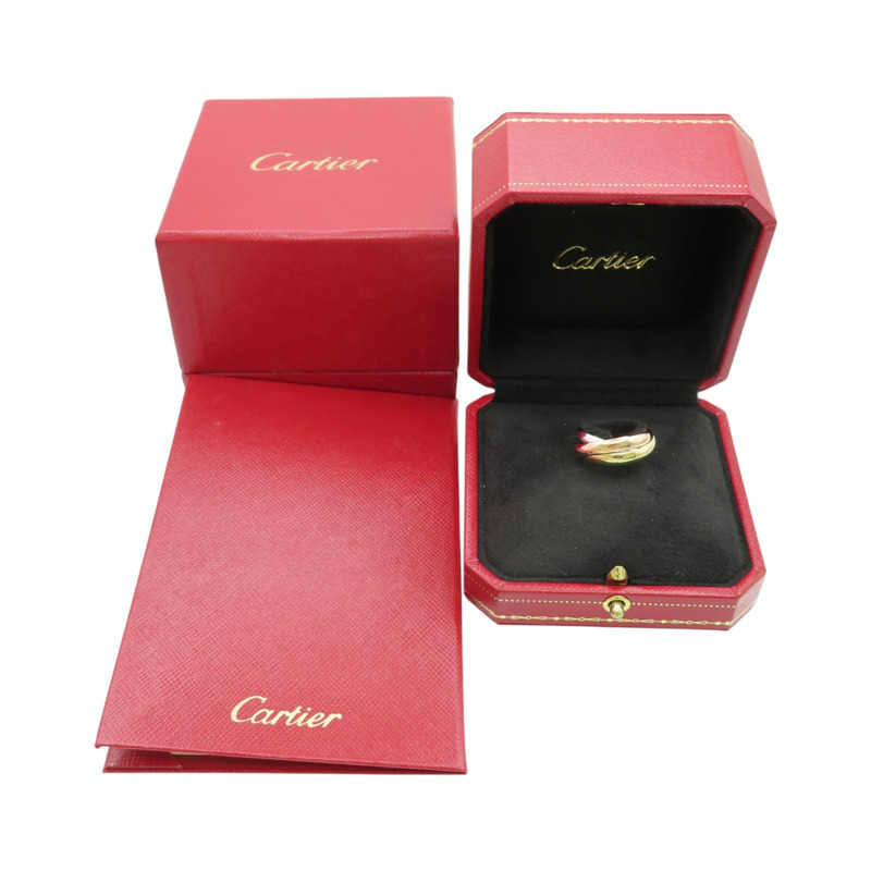 18K 三色三金 Trinity 三環戒指【Cartier 卡地亞】-8
