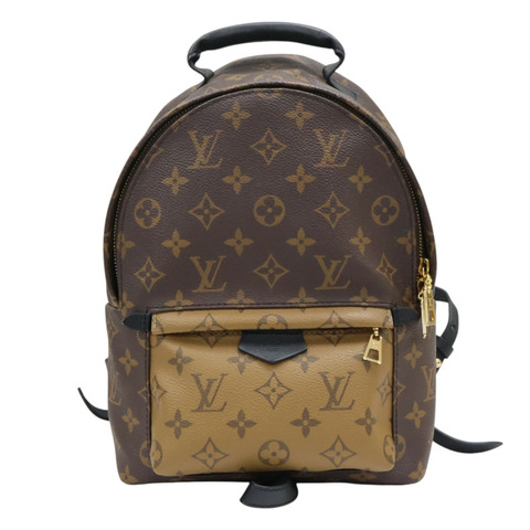 棕色 原花帆布 Palm Springs PM 後背包【LOUIS VUITTON LV 路易威登】 M43116