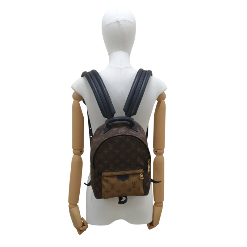 棕色 原花帆布 Palm Springs PM 後背包【LOUIS VUITTON LV 路易威登】 M43116-9