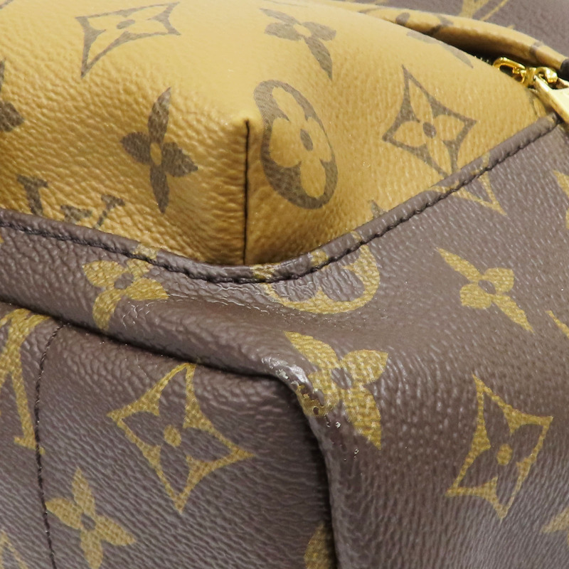 棕色 原花帆布 Palm Springs PM 後背包【LOUIS VUITTON LV 路易威登】 M43116-11
