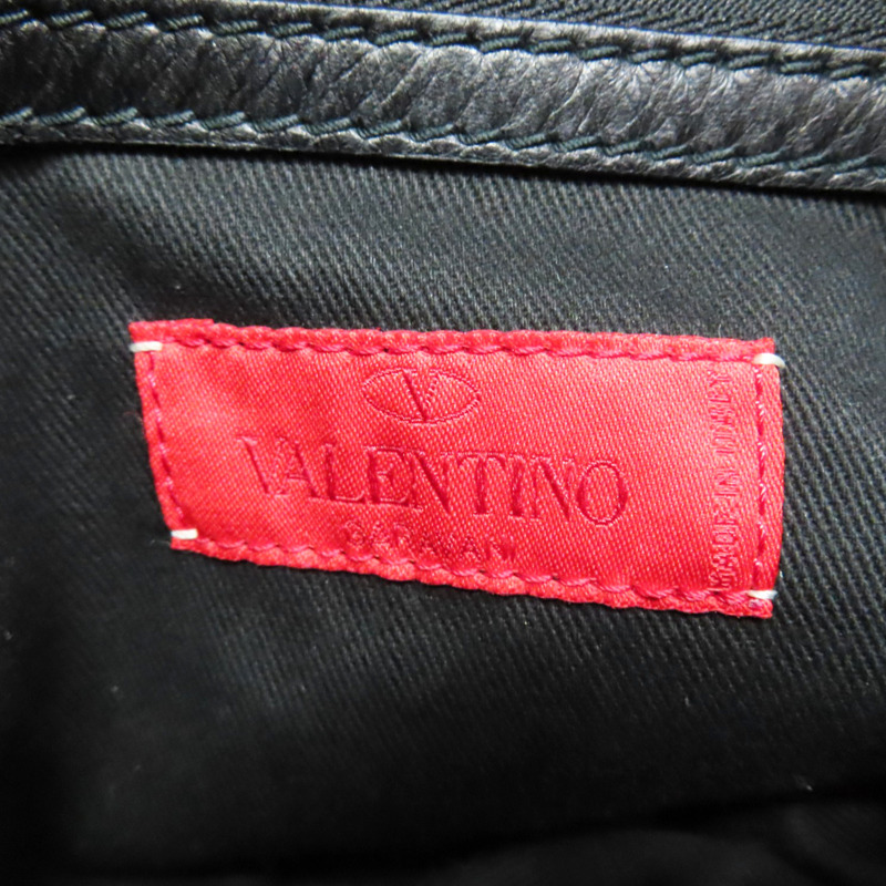 黑色 羊皮 Rose Vertigo 水桶 手提包【 Valentino范倫鐵諾 】-6