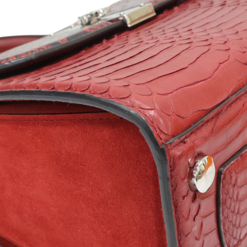 紅色 蛇皮 Boxyz Handle 兩用包【Salvatore Ferragamo 費拉格慕】 21 I061/00-9