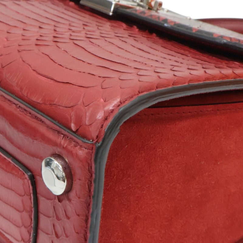 紅色 蛇皮 Boxyz Handle 兩用包【Salvatore Ferragamo 費拉格慕】 21 I061/00-10