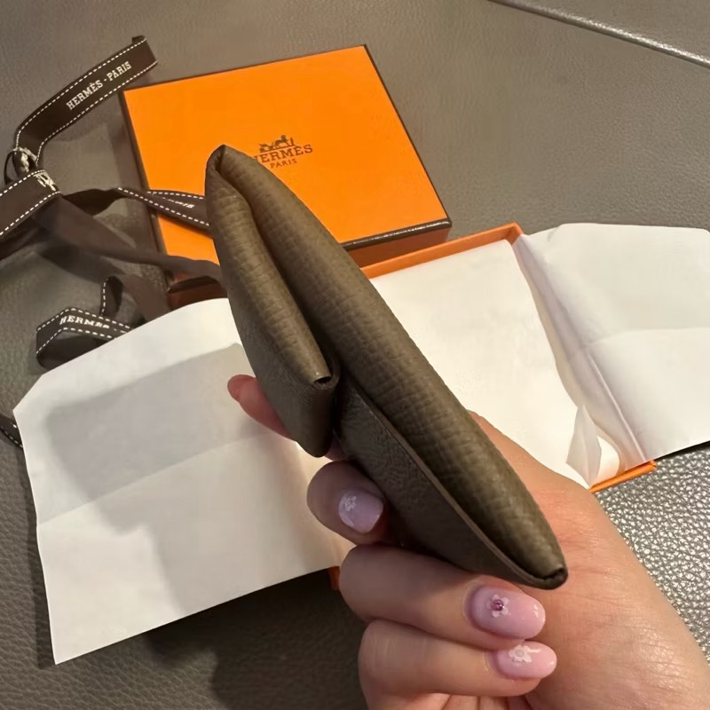 全新✨Hermes 愛馬仕 金剛色 馬場最好入手的小可愛 Bastia零錢包-7