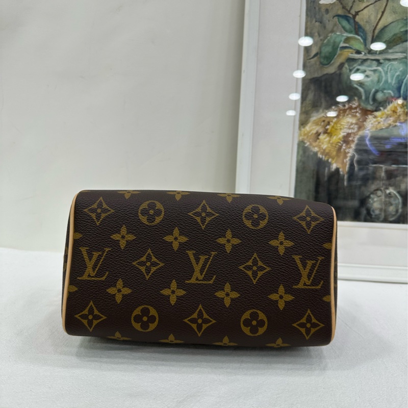 LV 路易威登 Speedy20奶茶色肩帶款 近全新 有購證-4