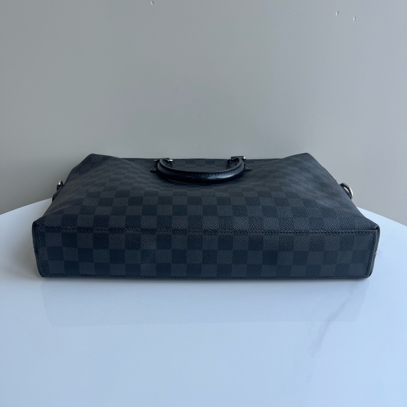 98新lv/路易威登 黑棋盤公文包  尺寸；37*28*6  無附件 一-6