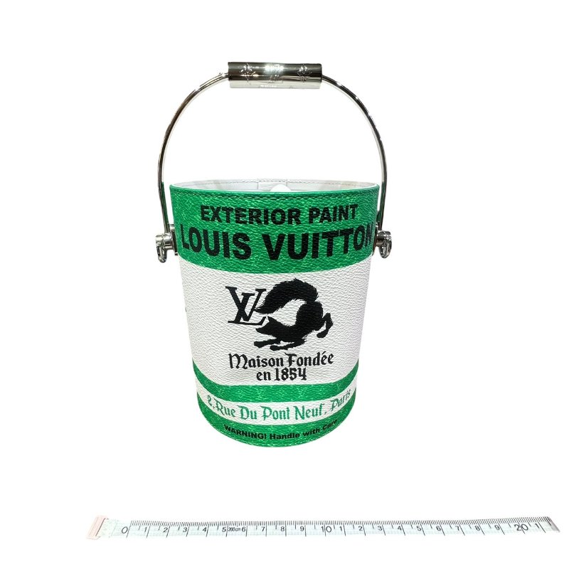 【美收精品】LV綠白色限量手提筒包 4-905-16