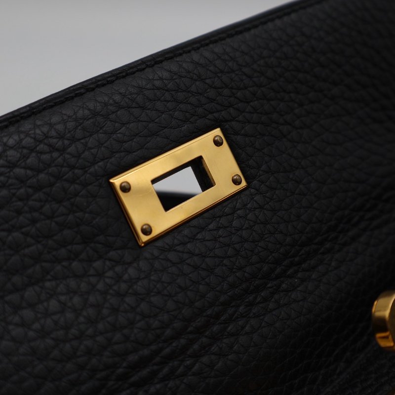 HERMES Kelly 28 - 黑金 T-6