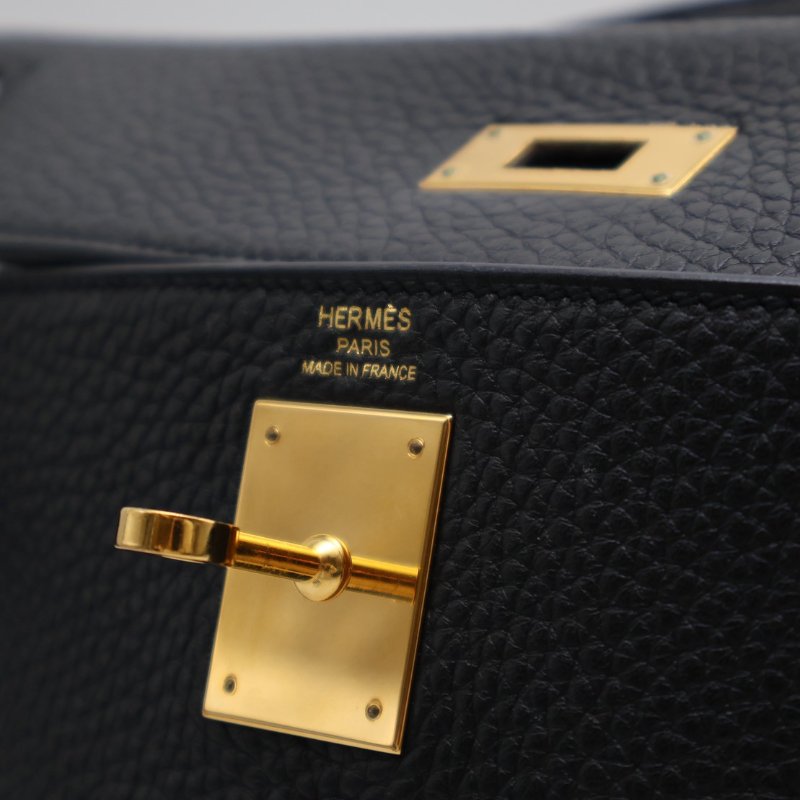 HERMES Kelly 28 - 黑金 T-8