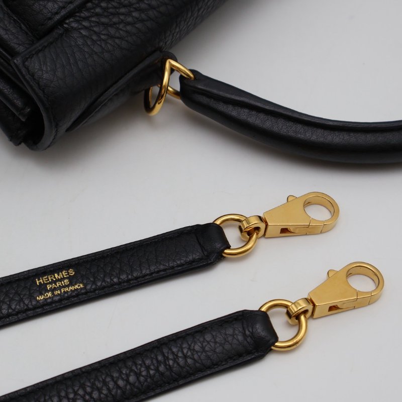 HERMES Kelly 28 - 黑金 T-9