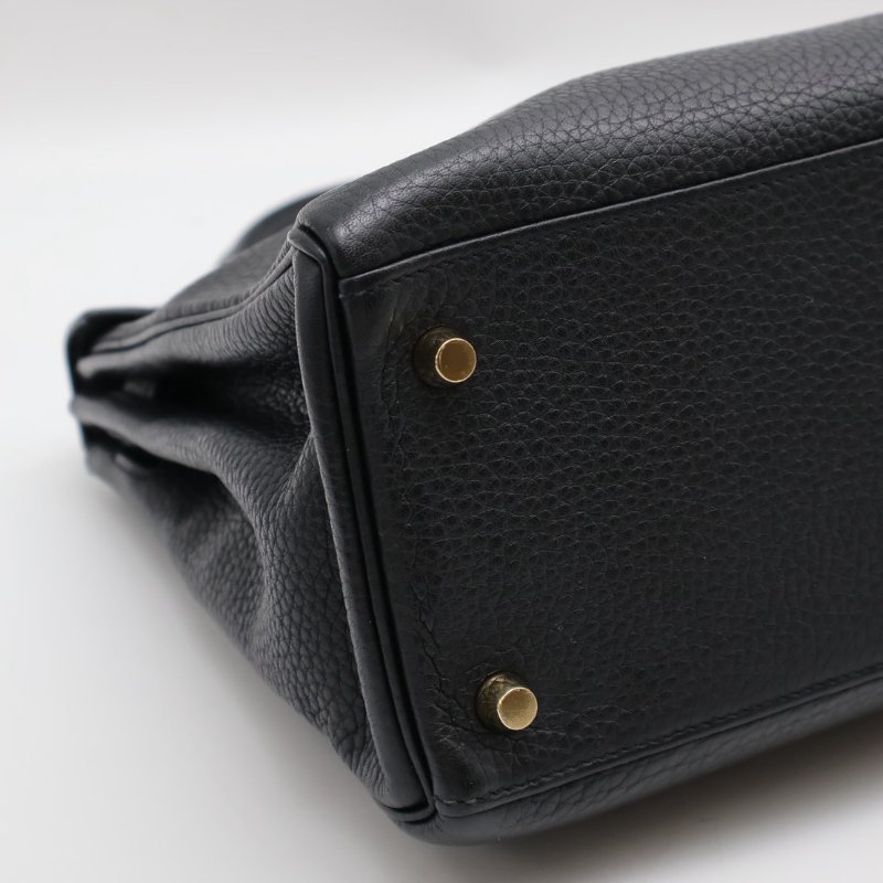 HERMES Kelly 28 - 黑金 T-13