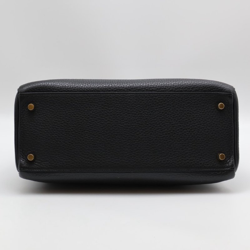 HERMES Kelly 28 - 黑金 T-15