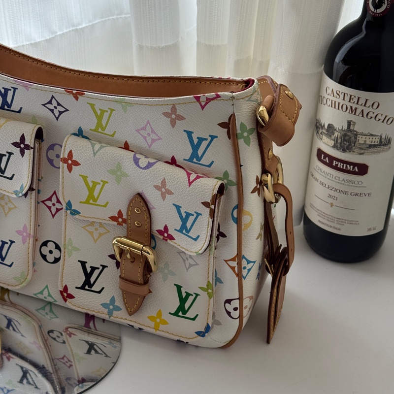 ▪️富貴選物FUGUEI▪️限量聯名款 LV 春上隆M40051白三彩駱駝包 斜背包-2