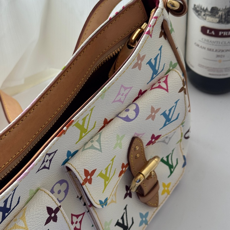 ▪️富貴選物FUGUEI▪️限量聯名款 LV 春上隆M40051白三彩駱駝包 斜背包-3