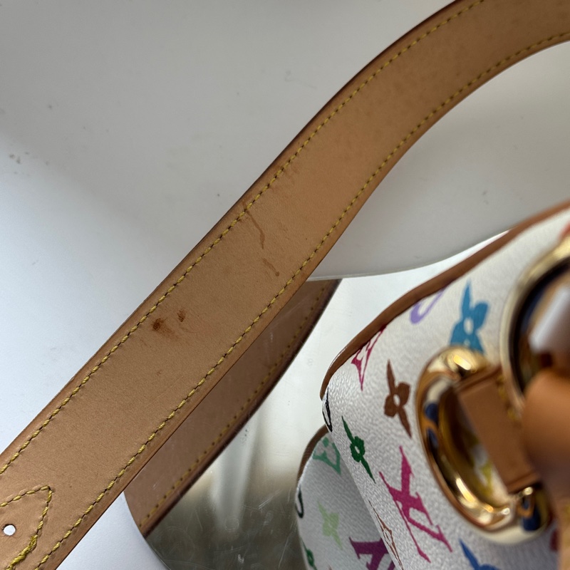 ▪️富貴選物FUGUEI▪️限量聯名款 LV 春上隆M40051白三彩駱駝包 斜背包-6