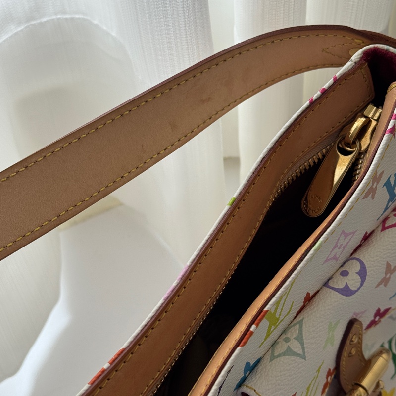 ▪️富貴選物FUGUEI▪️限量聯名款 LV 春上隆M40051白三彩駱駝包 斜背包-7