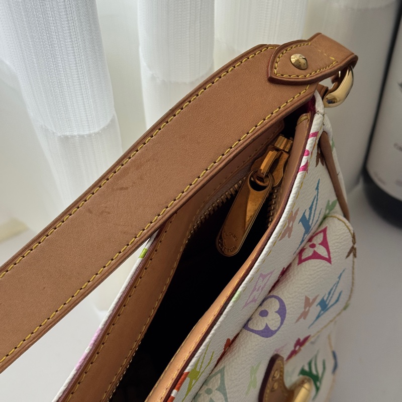 ▪️富貴選物FUGUEI▪️限量聯名款 LV 春上隆M40051白三彩駱駝包 斜背包-9