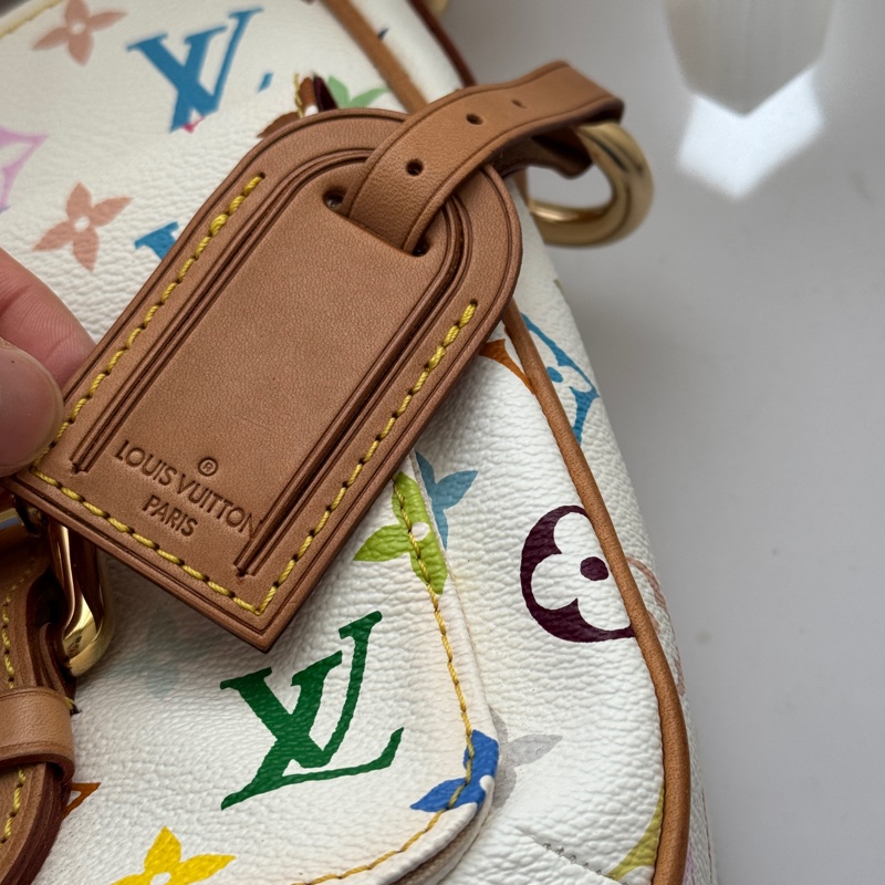 ▪️富貴選物FUGUEI▪️限量聯名款 LV 春上隆M40051白三彩駱駝包 斜背包-13