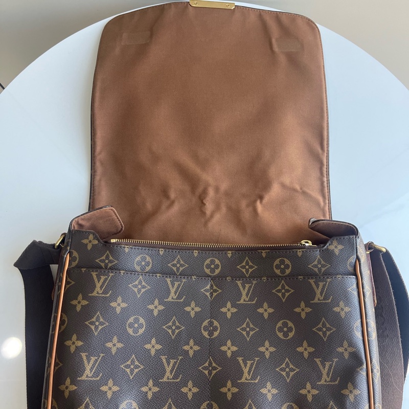 97新lv/路易威登 男士經典老花單肩斜挎翻蓋包郵差包尺寸；32*26*10 一-5