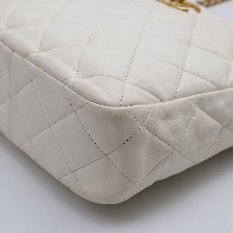 CHANEL 23B金柱調節釦Hobo - 白金-8