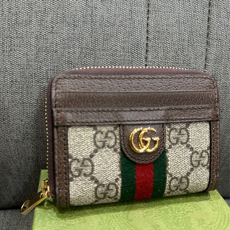 💎Han's house精品服飾💎GUCCI GG  零錢包  短夾 名片夾 錢包 658552-3