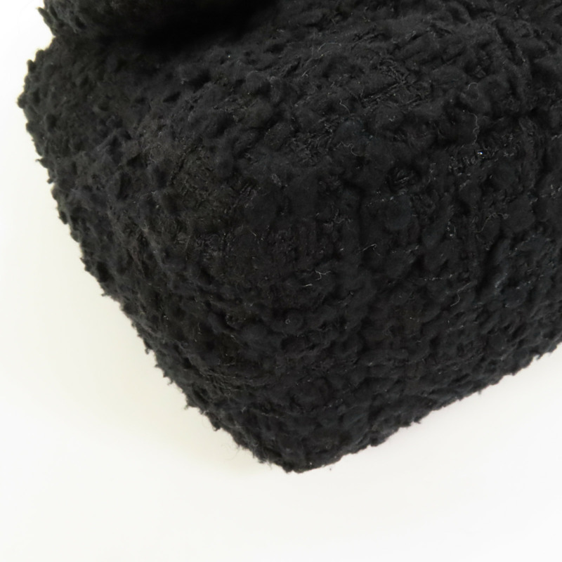CHANEL Tweed Chanel 19 Small銀扣鏈帶手挽肩背兩用袋-13