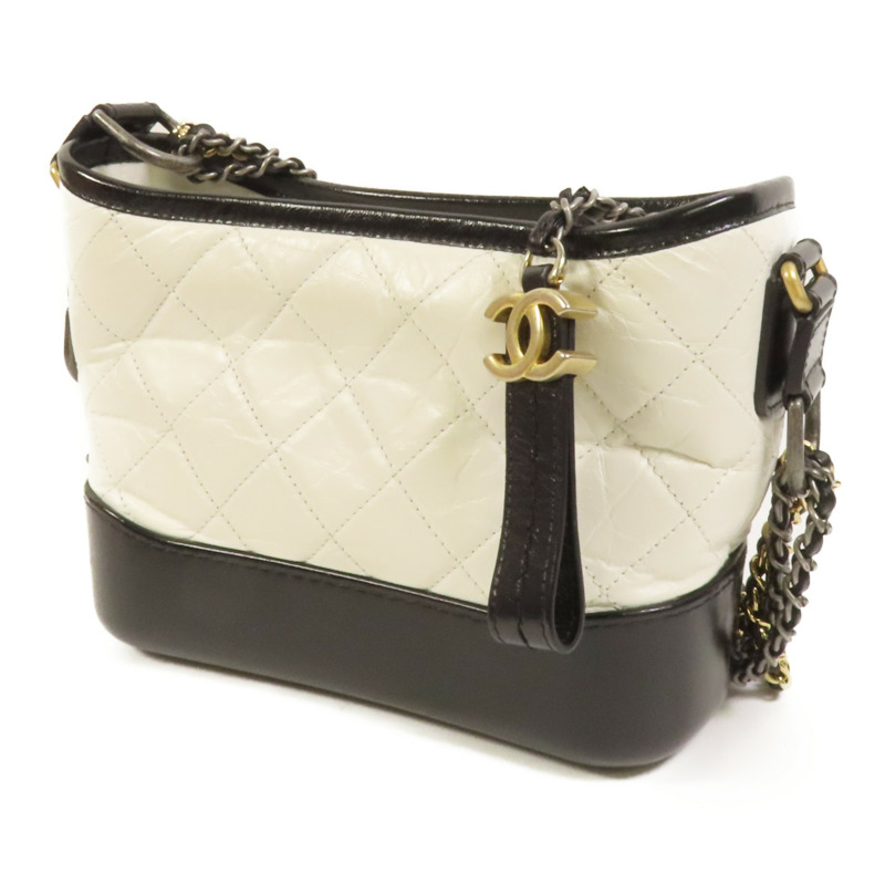 CHANEL 牛皮皮革Gabrielle Small金扣鏈帶肩背袋-2