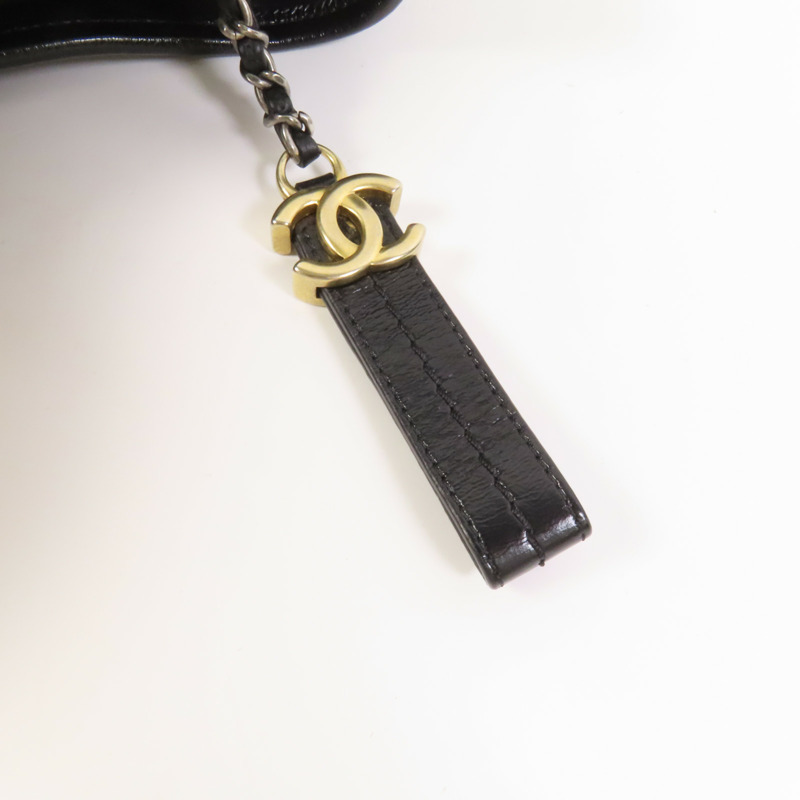 CHANEL 牛皮皮革Gabrielle Small金扣鏈帶肩背袋-5