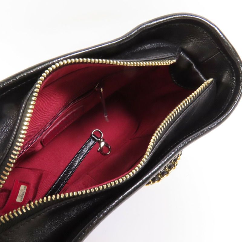 CHANEL 牛皮皮革Gabrielle Small金扣鏈帶肩背袋-6