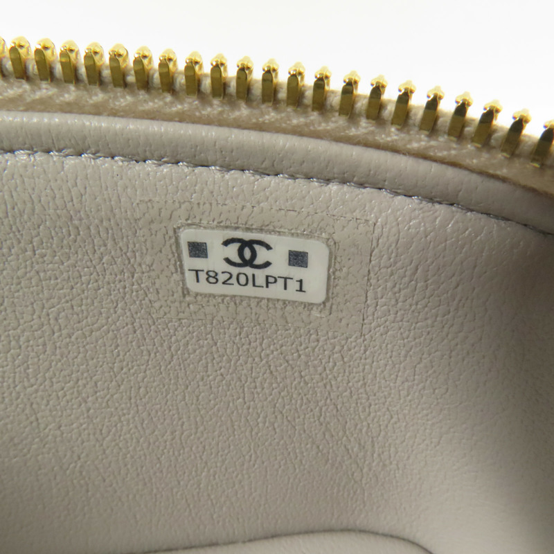 CHANEL 牛皮皮革Vanity Case金扣手挽肩背兩用袋-10