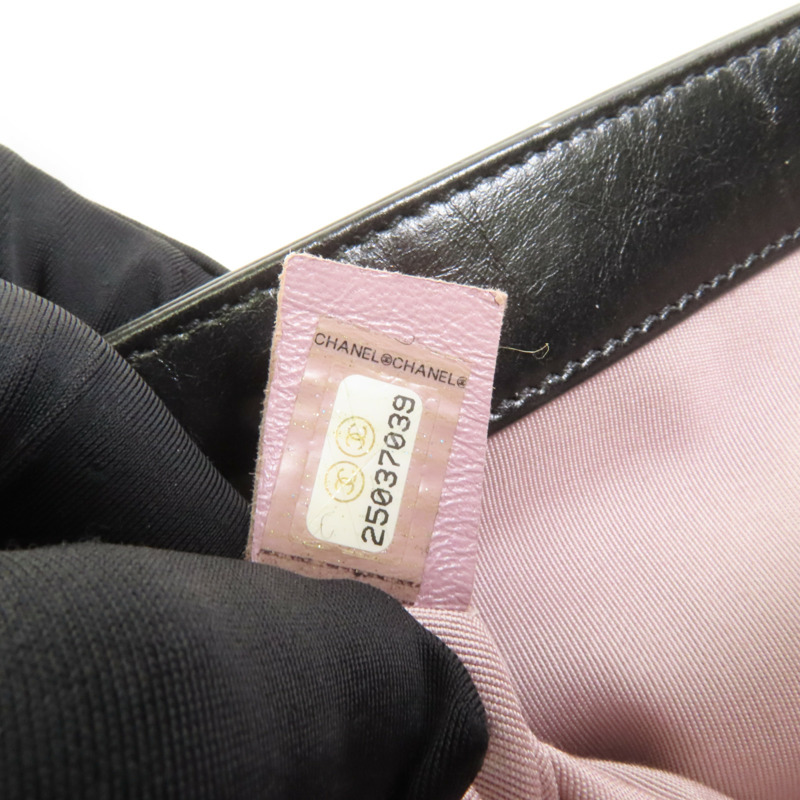 CHANEL Tweed/牛皮皮革2 Way Shoulder金扣鏈帶手挽肩背兩用袋-10