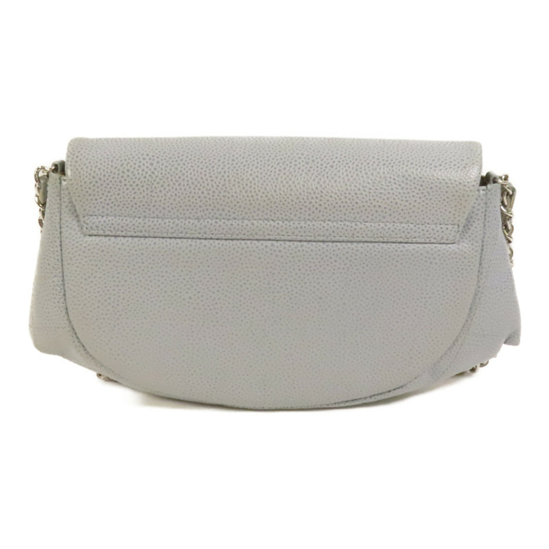 CHANEL 牛皮皮革Chain Shoulder銀扣鏈帶肩背袋-1