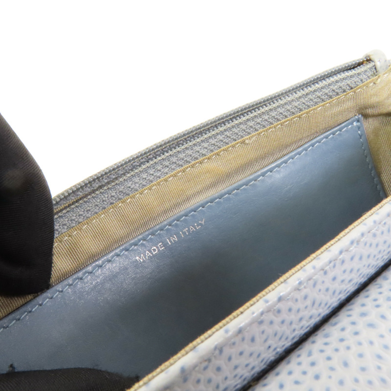 CHANEL 牛皮皮革Chain Shoulder銀扣鏈帶肩背袋-8