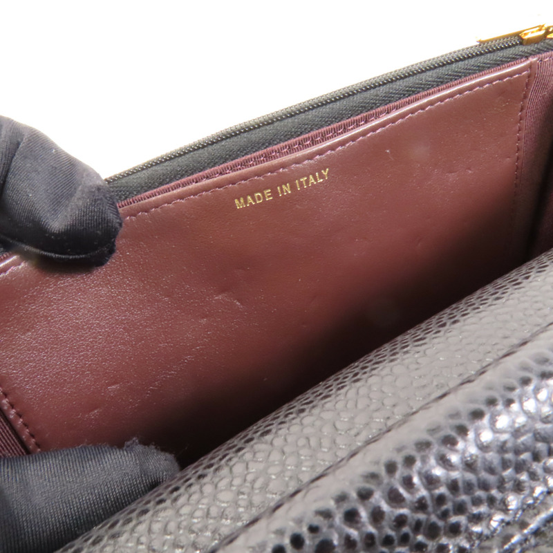 CHANEL 牛皮皮革WOC Wallet On Chain金扣鏈帶肩背袋-15