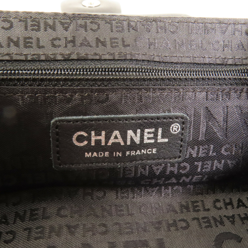 CHANEL 羊皮皮革Shoulder Bag銀扣鏈帶肩背袋-8