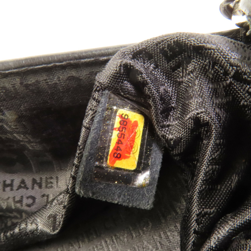 CHANEL 羊皮皮革Shoulder Bag銀扣鏈帶肩背袋-9