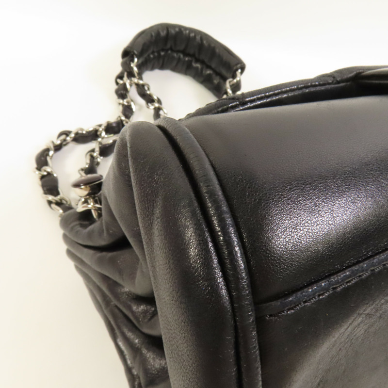 CHANEL 羊皮皮革Shoulder Bag銀扣鏈帶肩背袋-13