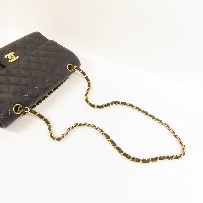 CHANEL 牛皮皮革Classic 25金扣鏈帶肩背袋-4