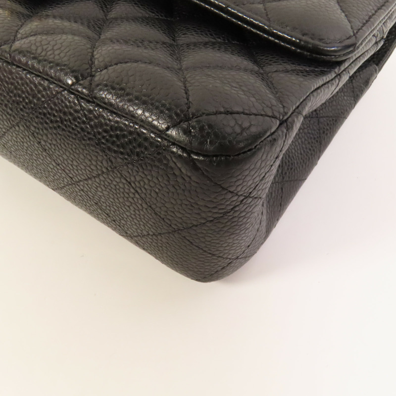 CHANEL 牛皮皮革Classic 25金扣鏈帶肩背袋-9