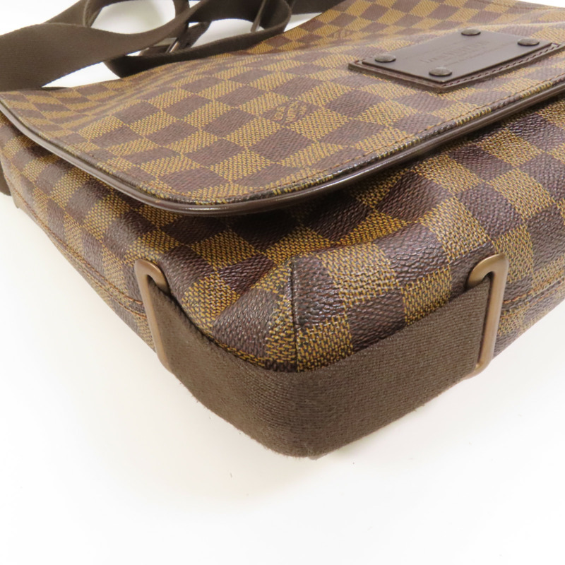 LOUIS VUITTON Damier Brooklyn MM肩背袋-12