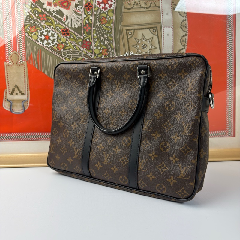 98新lv 路易威登 老花 手提包/斜挎包/電腦包/公文包 無附件一-1