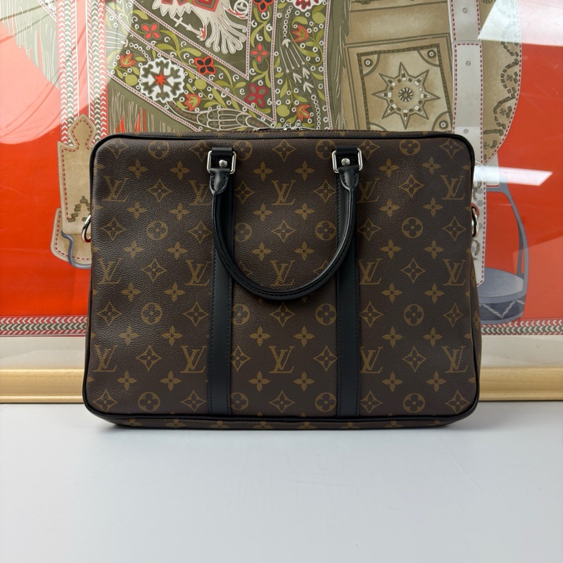 98新lv 路易威登 老花 手提包/斜挎包/電腦包/公文包 無附件一-3