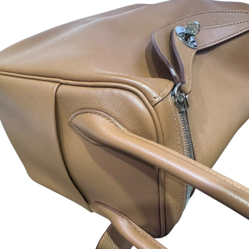 【美收精品】HERMES LINDY 26棕色拼接背帶C刻印 4-865-5